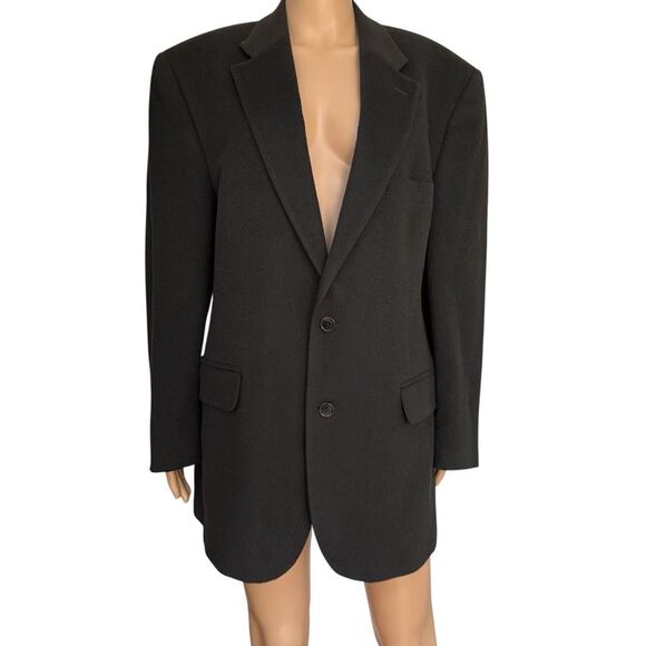BROOKS BROTHERS 346 Men's dark greenTwo-Button Camel Hair sport coat SZ 44R